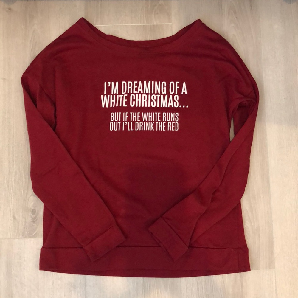 Red Christmas shirt with cute saying!